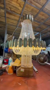 Đèn chùm Móng Tay chuyên dùng trang trí đám cưới decor nhà hàng studio nhà rạp khách sạn