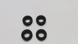 YAMAHA RXZ REAR L BAR SEAT COVER GROMMET SET GETAH SEAT BAR DAMPER RUBBER L BAR (4 PCS)