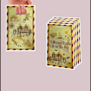 20Pcs/40Pcs Witch Hats Castles Owls a Magical Bundle Is on the Way Lettering Suitable for Gift Wrapping Bags for Birthdays a
