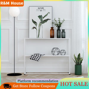 Nordic console table living room iron entrance shelf partition shelf floor shelf bookcase multi-layer kitchen storage shelf
