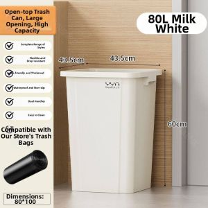 Large Capacity Square Trash Can 30L