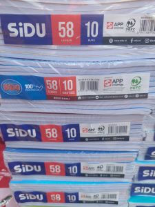 buku tulis sidu  isi 58 lembar 10 buku