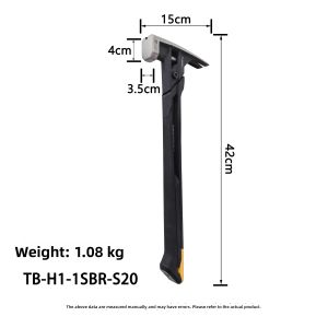 Toughbuilt | Smooth Finish High Carbon Steel Spring Damping Magnetic Claw Hammer