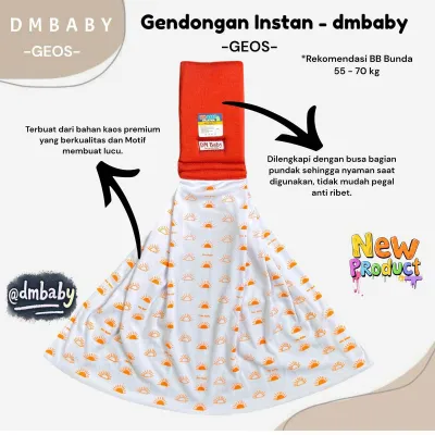 Geos Motif - Gendongan Bayi Geos Motif Busa Gendongan Samping Gendongan Terbaru DM BABY
