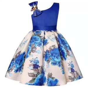 Lavender Flower Girl Tutu Dress Rose Bow Flower Kids Lavender Dress Wedding Bridesmaid Kids Clothes for Girls 2-10 Years Girls