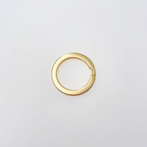 Handmade Metal Accessories Key Ring Flat Wire Keychain Circle Metal Connecting Ring Inner 24mm Jewelry Bag Hardware Parts