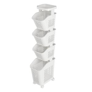 QIANQIN | Narrow Dirty Clothes Basket Home Bathroom Storage