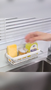 Kitchen Sink Sponge Storage Rack Towel Soap Brush Storage Rack Drainage Rack Bathroom Accessories