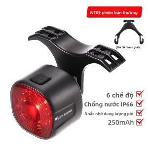 West Biking | Đèn An Toàn Cảnh Báo Đèn Phanh Thông Minh cho Xe Đạp Đi Đêm