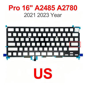 New Laptop Keyboard US Backlight For MacBook Pro 16" A2485 A2780 Keyboard Backlit Sheet 2021 2023 Year