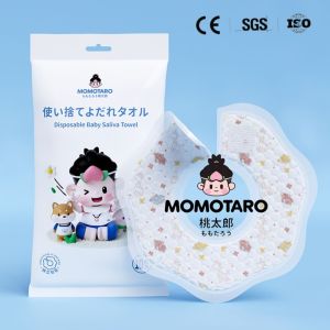 Momotaro Disposable Baby Saliva Towel 桃太郎婴儿一次性口水巾(七角围嘴)