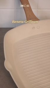 Roschel Beneta White Marble Coating Non-Stick Grill Pan 28 cm Panci Panggang Wajan Penggorengan Fry Pan Pemanggang BBQ Yakiniku Anti Lengket Induksi Putih