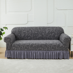 1/2/3/4 Seat Skirt Sofa Cover Palace Style Couch Cover Anti-Slip L-shaped Universal Slipcover