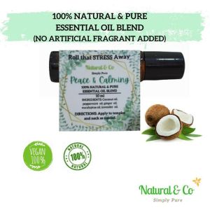 Natural & Co Peace & Calming 100% Natural  & Pure Essential Oil Blend (Pure Coconut Oil) 10ml