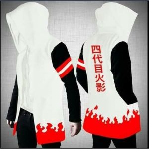 Jaket Pria Jubah Anime Naruto Youndaime Putih Namikaze Minato/Jujutsu kaisen/One Piece/Tokyo Gold/Tokyo Revengers motif keren distro