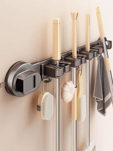 NIGESI | Suction Wall Mounted Mop Clip