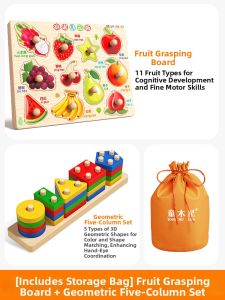 TONGMUXING | Fruit Recognition Puzzle Educational Building Blocks