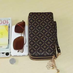 Large-capacity Simple Long Wallet Faux Leather Zipper Purse Casual Multifunctional Clutch Bag