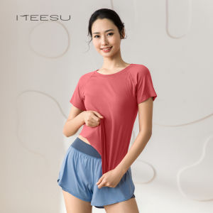 Meesu Yoga Top Womens Sportswear Fitness Slimming Pilates Clothes Breathable Nylon Summer New Arrival High End Professional