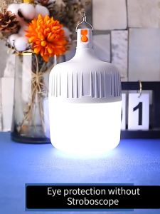 super bright lampu camping Rechargeable LED Light Bulb USB Lamp Outdoor light LED Emergency light Night Market 可充电灯泡应急灯