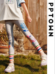 PPTOWN | Elastic Light Summer Girls Leggings