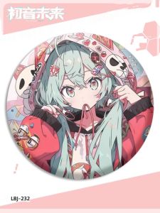 Anime Button Lapel Pin Badges Miku Iron Student Hanging Decorations Second Dimension Cartoon Collectible Buttons for Teens