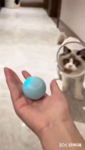 Electric Cat Ball Toys Automatic Rolling Smart Cat Toys for Cats Training Self-moving Kitten Toys for Indoor Interactive Playing