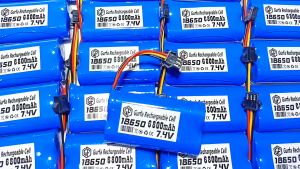 Baterai Remot Control RC Li-ion 18650 6800mAh 7.4v Soket Hitam 3 PIN / Mobil RC Baterai IsI Ulang