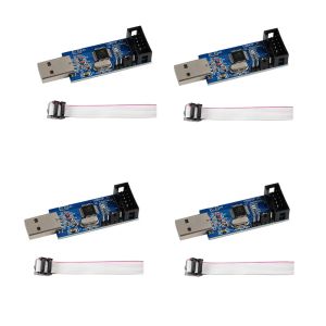 USBASP V3 AVR Programmer - USB ISP Downloader for 51/AVR MCU with 10PIN to 6PIN Adapter - STK500 Protocol Compatible