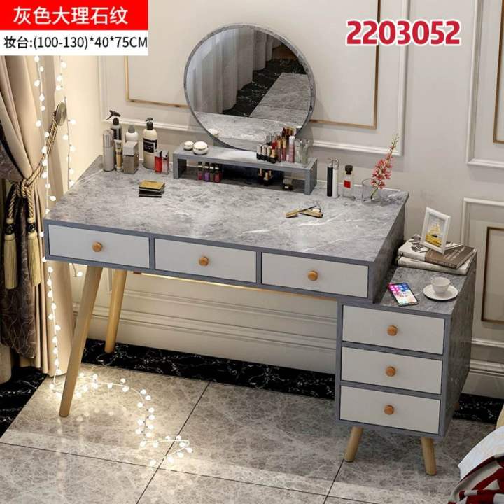 LED Light Vanity Table Adjustable With Mirror with Drawer Vanity Mirror ...
