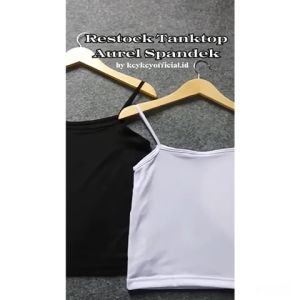 Key - 1225 Tanktop AUREL Size S-XL Spandek Halus Good Quality / Atasan Tanktop Wanita Adem Spandek
