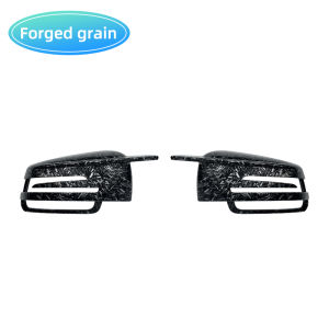 2PCS Replacement Carbon Fiber Pattern Rearview Side Mirror Cover Caps for Mercedes Benz W176 W246 W204 W212 W221 C117 X204 X156