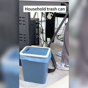 16L Press Type Trash Can Rectangular Trash Can Household Living Room Kitchen Bathroom Trash Bin