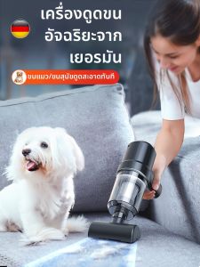 เครื่องดูดฝุ่นขนสัตว์เลี้ยง ใช้ในรถยนต์ ขนาดเล็ก กำจัดขนสุนัขและแมว ใช้ในบ้าน พรม เตียง แบบมือถือ ชาร์จไฟได้ แรงดูด 9000Pa