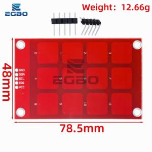 1 ~ 3 Chiếc MPR121 Bàn Phím Cảm Ứng Điện Dung Cảm Biến Giao Diện I2C 12 Nút Cho Arduino Cảm Ứng Cảm Biến Cho Ứng Dụng Máy Tính