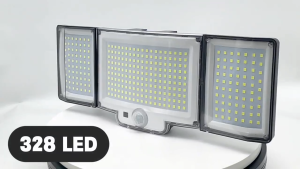 Solar lamp outdoor security light with motion sensor waterproof 124/216LED powerful spotlight solar for garden Garage