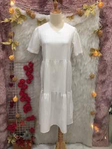 Đầm Baby Doll Xoè Tầng 2 hand Hàn Quốc - Size S M (#Đ317)