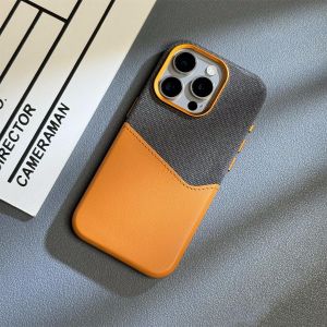 Magsafe Wireless Charging Compatible Phone Case for Apple 16 pro Max 17 14 pro Mobile Phone Protective Cover with Card Slot