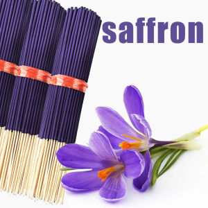 Wholesale 8.66-Inch Saffron Incense Sticks Made of Natural Incense Powder Purple Saffron Scent Essential for Home Air Purification Premium Selected Saffron Bamboo Stick Incense