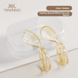 YeeHoO KIDS | Self-Feeding Baby Fork and Spoon Set