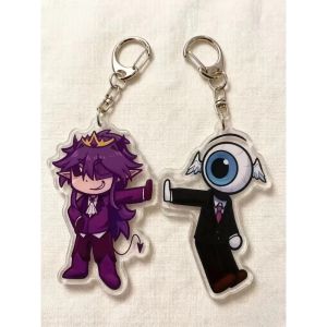 Bandai | Unstable Universe Tax Duo Matching Acrylic Keychains Wemmbu & Eggchan Best Friend Matching Keyring SMP Gamer Fans Collection