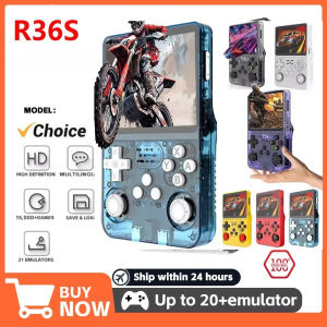 R36S Retro Handheld Video Game Console Linux System 3.5 Inch IPS Multiple colors are available Screen Portable Player 64GB Games