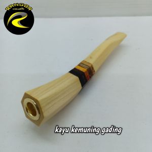 pipa rokok once kayu nogosari kelor hitam liwung macan kemuning gading kelor emas varian 10cm M235