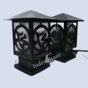 lampu pagar motif islamiy motif lafadz lampu hias taman.lampu outdoor & dekorasi laman