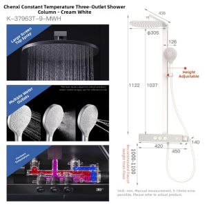 Kohler | Thermostatic Shower Set Wall-mounted Digital Display Large Spray