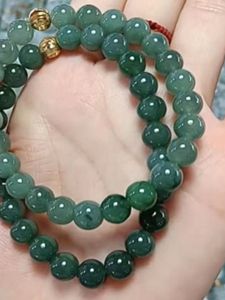 Pure Natural A-grade Jadeite Loose Beads Handmade Necklace Bracelet DIY Jewelry Single Piece Stock Summer Arrival
