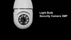 EASYPIE  360° Rotating Bulb Security Camera - 3MP FHD Night Vision Anti-Theft Alarm & 2-Way Talk Weatherproof for Home/Office (Fast Shipping)