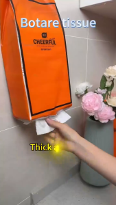 【4 Packs】Botare Hanging Tissue Paper Face Deluxe Comfort Tissue Paper Thick 4 Lay 1280 Sheets for use by the whole family