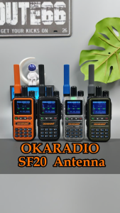 OKARADIO SF20 Mini UHF/VHF Dual Band Antenna 7CM  For Two Way Radio Baofeng 888S UV-5R MINI UV-82 UV-25 UV-32 Walkie Talkie