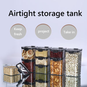 5Pcs Food Storage Container Large Capacity Dry Food Storage Case Transparent Cereals Container for Kitchen Storage
